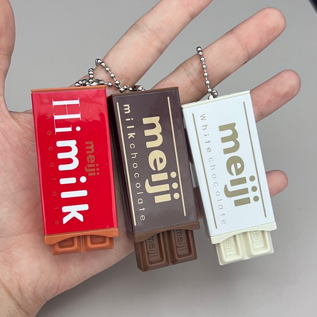 Chính Hãng Wan Nhật Bản Mô Phỏng Series Dai Meiji Sô Cô La Phá Đồ Chơi Thực Phẩm Thu Nhỏ Đồ Chơi Giải Nén Mặt Dây Chuyền Nhỏ 26.4.12