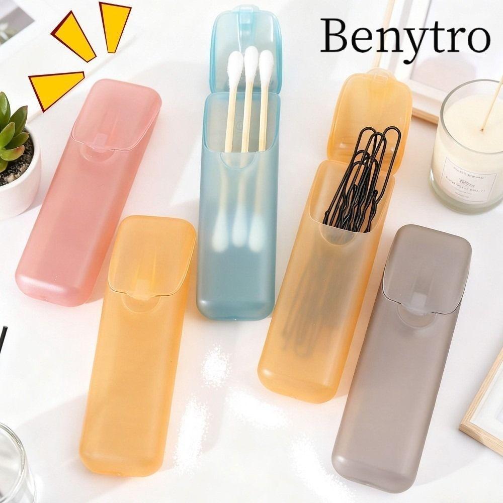 Hộp lưu trữ Mini BENYTRO, Hộp tăm phân loại di động, Bộ phận nhỏ trong suốt sáng tạo Du lịch
