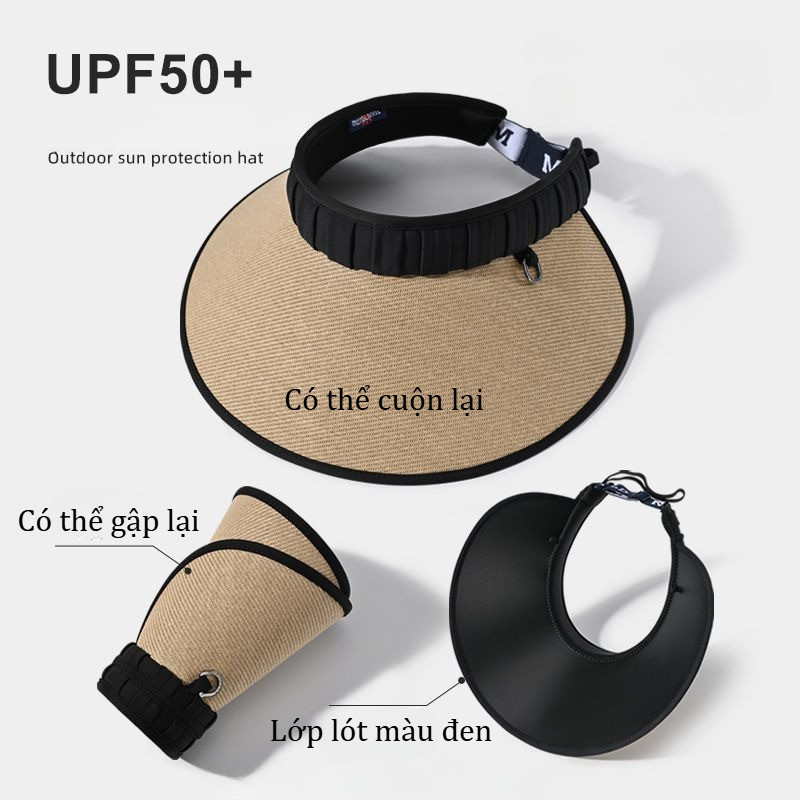 Mũ Rơm Chống Nắng và Tia UV,Vành Cứng Không Bị Cong,Thiết Kế Gập Lại Linh Hoạt,Đồ Đi Biển,Du Lịch,Dạo Phố