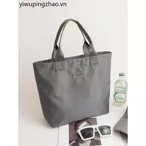 Túi Xách Tote Dung Tích Lớn Lớp Làm Việc Bốn Mùa Đi Làm Túi Vải Chống Nước Nylon Thường Ngày Tay-Car