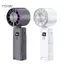 Quạt cầm tay tốc độ nhanh NAMA Quạt treo cổ không cánh có màn hình LCD 2 đến 10 giờ Thời gian chạy ABS Xám Trắng Màu Opti