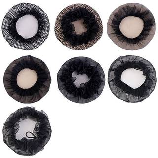 SAFENH Lưới đàn hồi màu đen Snood Hair Net Bun Cover cho múa ba lê Y tá VN
