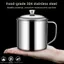 Cốc Inox MONOSTYLE, Thiết Kế Tay Cầm Có Nắp Cốc Cà Phê, Cốc Nước Inox 304 200-1600ML Sử Dụng Di Động