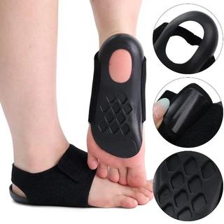 1 ĐÔI / 2 CHIẾC Hỗ Trợ Vòm Đế Chỉnh Hình Để Đi Bộ Với Vòm Nửa Miếng Lót X / O Loại Chân Có Dây Đeo Tự Dính Vỏ Gót Giày Có Thể Đeo Được