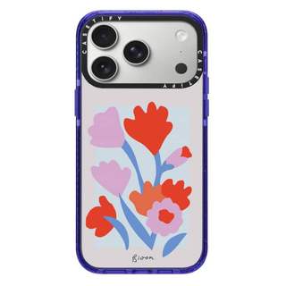 CASECASE X Thẻ Hoa Cam / Đỏ / Perri Bộ Sưu Tập Kẹo Tím Màu Trong Suốt Cứng Từ Tính Hút Tác Động Dành Cho Apple IPhone 13 14 15 16 17Pro Max Plus Có Hộp