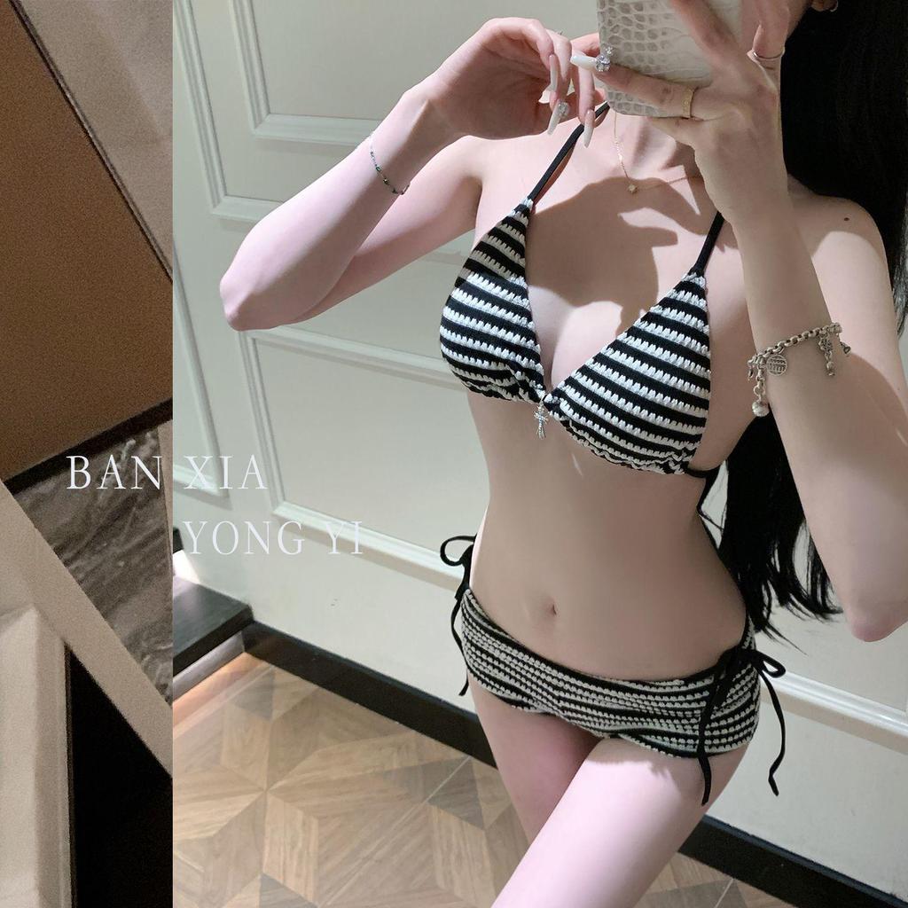 Bikini Boxer Chất Lượng Cao Sọc Đen Trắng - Gợi Cảm Cho Kỳ Nghỉ Mùa Xuân