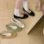 TT 2026 Mùa Hè Phong Cách Mới Khâu Mary Jane Giày Nữ Nơ Vàng Giày Đế Bằng