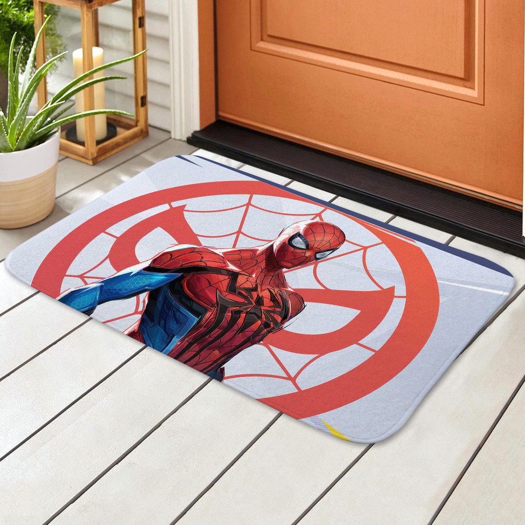 Thảm cửa Spider-Man Thảm chống trượt Tấm lót phòng tắm Tắm Thảm chống trượt (60x40cm)