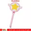 Túi đựng thẻ DUSKGLOW Star Magic Wand, có cánh Vỏ thẻ Anime, Cosplay Da PU Thẻ dễ thương Xe buýt Thẻ tàu điện ngầm