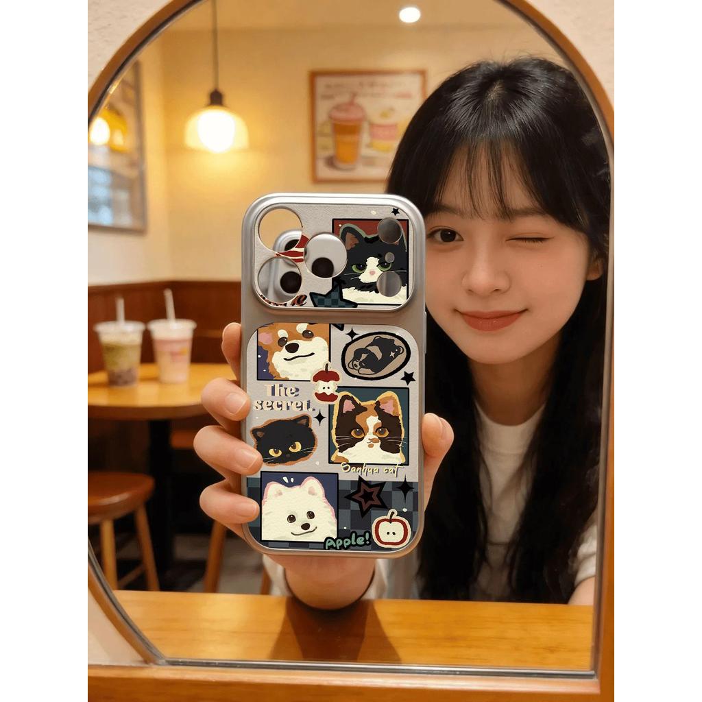 Bộ sưu tập mèo cho trường hợp iPhone 17promax iPhone 16/15/14 chống rơi 13/12pro