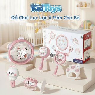 Đồ chơi nhạc cụ lục lạc KidToys – xúc xắc trống kèn phát triển giác quan cho bé sơ sinh