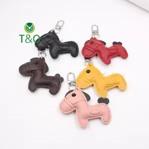 Thời Trang Dễ Thương Nam Nữ Hoạt Hình PU Ngựa Móc Khóa Xe Móc Khóa Túi Mặt Dây Chuyền Charm Da Động Vật Keyfob Sister Bestie Friend Quà Tặng [Mới]
