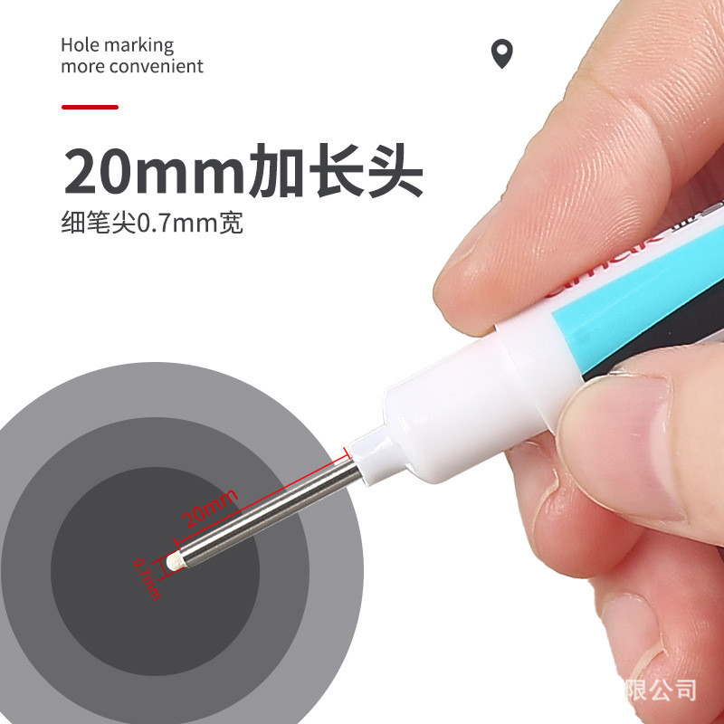 20mm Đầu Dài Trắng Bút Đánh Dấu Đầu Nhỏ Highlighter Nghệ Thuật Gốm Graffiti Chạm Vào Bút Sơn Nhanh Khô Dầu Bút