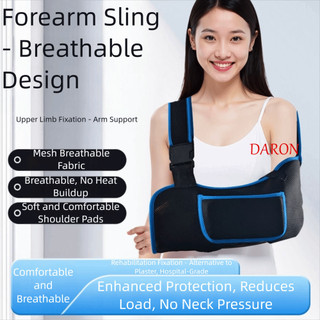 DARON Tay Sling, Làm Dày Miếng Đệm Vai Có Thể Điều Chỉnh Dây Đeo Trước Nẹp, Ứng Dụng Rộng Rãi Thoáng Khí Di Động Dễ Dàng Đeo Vai Cố Định Rotator Cuff