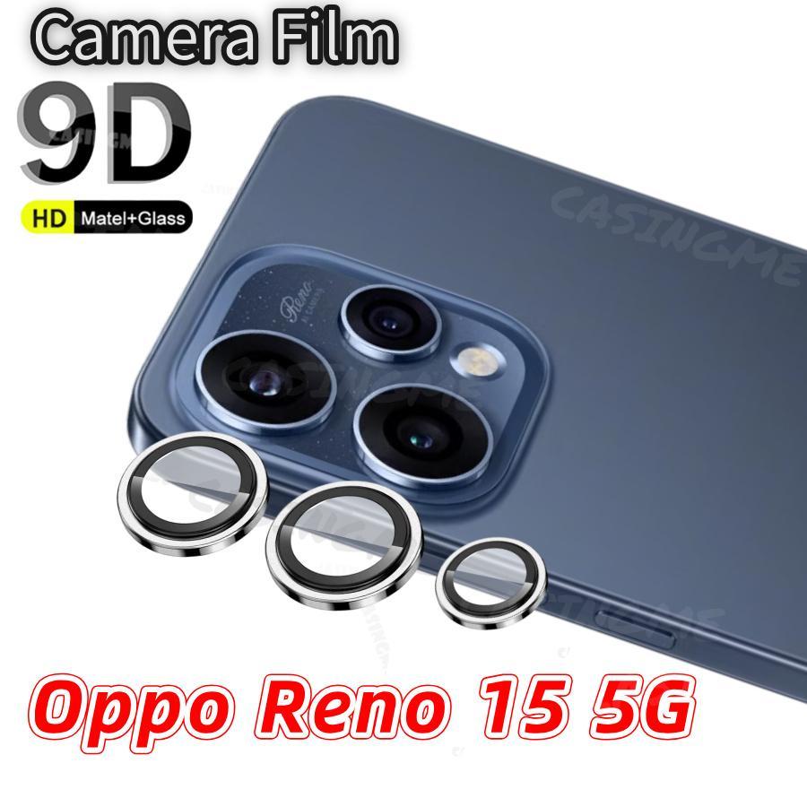 Oppo Reno 15 5G 2025 Full Cover Ống Kính Máy Ảnh Kim Loại Cho Oppo Reno 15 Reno15 15Reno OppoReno15 Pro 15F F 5G 2025 Bảo Vệ Vòng Camera Ống Kính Máy Ảnh Kính Cường Lực Bảo Vệ
