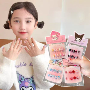 10 Miếng Dán Móng Tay Trẻ Em Đeo Được Móng Tay Nghệ Thuật Dán Cho Bé Gái