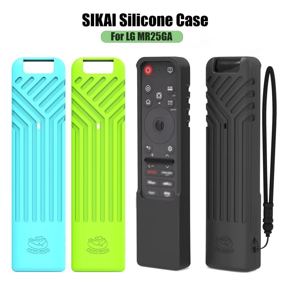 Vỏ bảo vệ từ xa CATIYAHA, Điều khiển từ xa bằng silicon chống sốc, có dây buộc Làm dày vỏ điều khiển từ xa chống trầy xước cho phụ kiện TV thông minh LG MR25GA