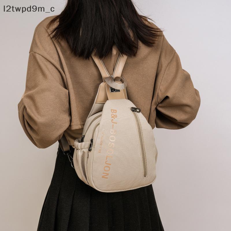 Túi Đeo Chéo Nam Nữ Unisex Phong Cách Canvas Đa Năng Túi Bao Tử Đeo Ngực Đi Chơi Du Lịch Nhiều Ngăn Tiện Lợi