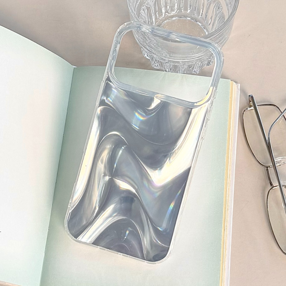 Ốp Điện Thoại In Hình IMD Họa Tiết Satin Cho iPhone 17 16 15 14 Pro Max TPU Bóng Hoàn Thiện Chống Rơi Nút Bảo Vệ Vỏ Thời Trang