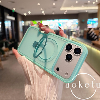 Giá đỡ vợt ngọc bích núi xanh sang trọng Vỏ điện thoại từ tính thích hợp cho iPhone 13 14 15 16 17 Pro Max cảm giác da bán trong suốt bao gồm chống rơi