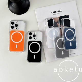 Ốp điện thoại từ tính acrylic trong suốt cao đầy màu sắc thích hợp cho iPhone 11 12 13 14 15 16 Pro Max bao gồm tất cả vỏ silicon chống rơi