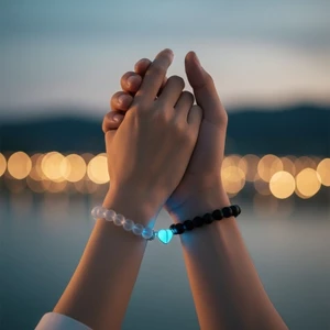 2 Chiếc Đầy Màu Sắc Dạ Quang Hình Trái Tim Vòng Tay Từ Tính Cho Cặp Đôi Người Bạn Thân Nhất Phụ Kiện Kỷ Niệm Quà Tặng Ngày Lễ Tình Nhân