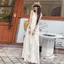 Áo vest không tay và váy dàijacquard, thiết kế kiểu Pháp, phù hợp mùa hè