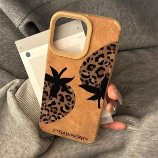 Hai quả dâu báo được áp dụng cho iphone 17p/16pro vỏ điện thoại iPhone15 vỏ vỏ 14promax/13 cao cấp 12/78/xs