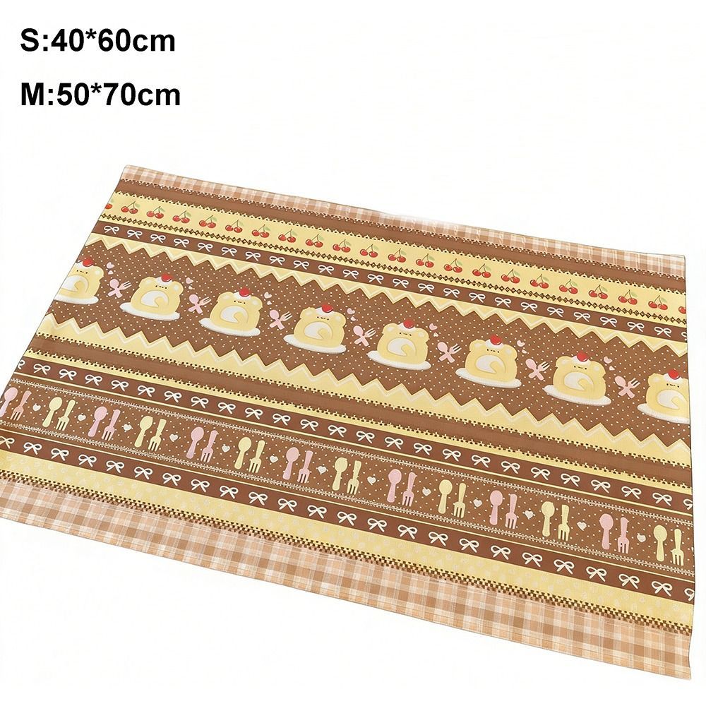 Khăn Trải Bàn Hoạt Hình BAMBOOB, Vải Lanh Chống Trơn Trượt, Dễ Thương, Trang Trí Máy Tính Để Bàn