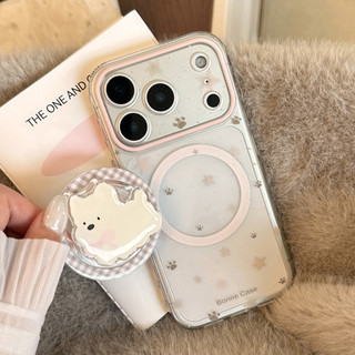 [Sheren] Ốp Điện Thoại Ngôi Sao Hồng Xám Thích Hợp Cho i17 16 15 14 13 12 11 pro max Vỏ Bảo Vệ Chống Sốc