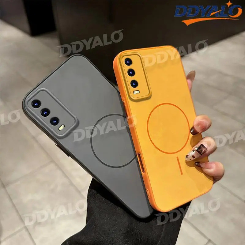 Ốp Khối Màu Cho VIVO Y20 Y20S Y20A Ốp Lưng Cứng Mỏng Và Bảo Vệ Mềm Màu Trơn Chống Sốc XCSS