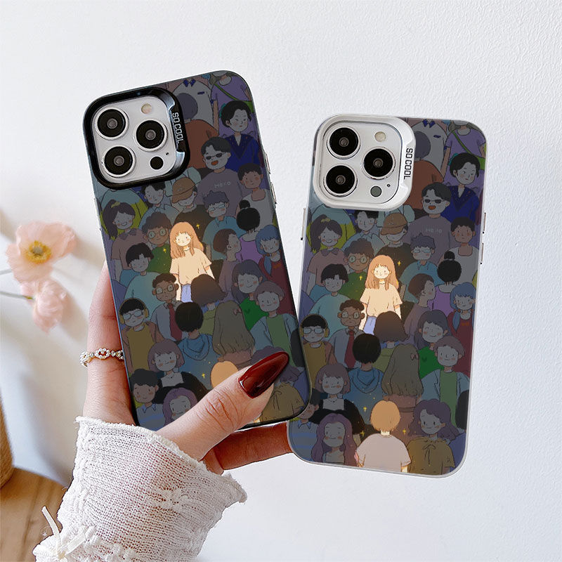 Ốp Lưng Cho Samsung Galaxy S26 S25 S24 S23 S22 Plus Ultra S21 A04S A04E A03S A02S A12 M12 A20 A30 A52S A50S A30S Mạ Acrylic IMD Case Motif Cô Gái Xinh Đẹp CYIM099