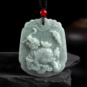 Bao bì tự nhiên mặt dây chuyền rùa rồng, đẹp mắt cho hàng ngày