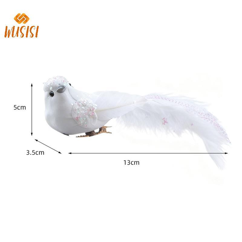 [WUSISI] 1 Con Chim Nhân Tạo Dễ Thương Xốp Giả Động Vật Mô Phỏng Lông Chim Đồ trang trí Tit DIY Thủ Công Trang Trí Sân Vườn Nhà MỚI