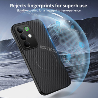 Realme C85 C85Pro 5G 4G Da Chống Sốc Họa Tiết Sợi Carbon Vỏ Từ Tính Realme C85 Pro Sạc Không Dây Mặt Sau Vỏ Điện Thoại
