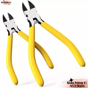 Kìm cắt NORDICLIFE, Siêu sắc nét với máy cắt dây mũi phẳng dài, Máy cắt bên chịu lực chính xác cho cáp Dây cắt thủ công
