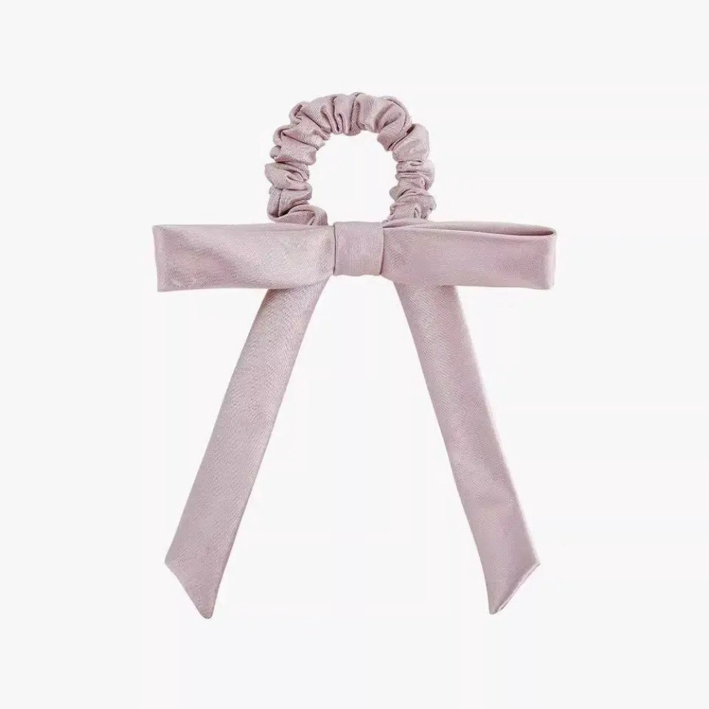 Dây buộc tóc phong cách Hàn Quốc với nơ satin ruột lớn - tiện ích cho streamer và phụ kiện tóc thời trang