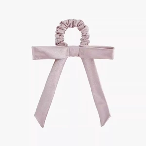 Dây buộc tóc phong cách Hàn Quốc với nơ satin ruột lớn - tiện ích cho streamer và phụ kiện tóc thời trang