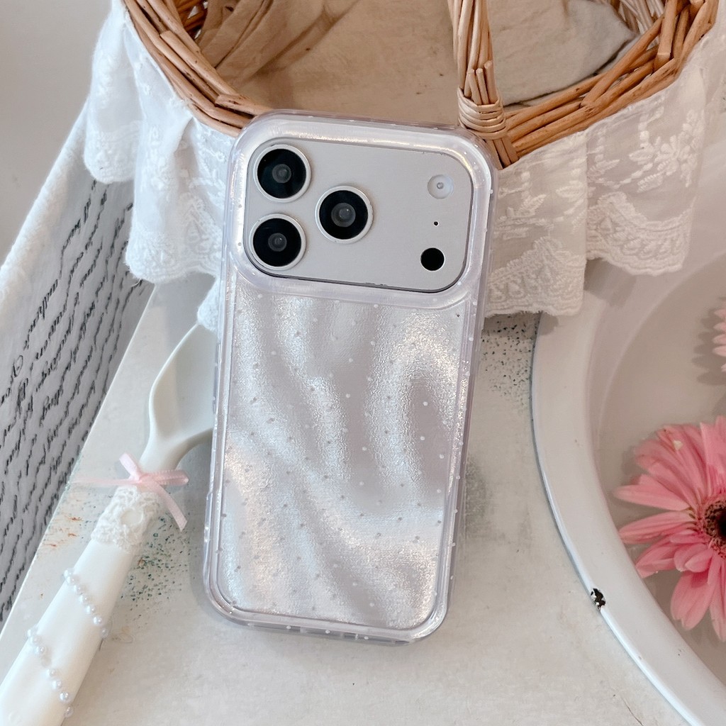 Ốp điện thoại họa tiết sóng cực quang đơn giản cho IPhone17ProMax 17 16 15 14ốp lưng iphone