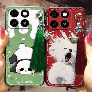 Ốp Điện Thoại Tua Rua Chuông Cho ZTE Blade A35 / A55 Chống Sốc Chống Thấm Nước Dễ Thương Graffiti TPU Hoạt Hình Silicon Mềm Vỏ Bọc Toàn Bộ Bảo Vệ Túi Điện Thoại Bền Thiết Kế Thời Trang Chống Bụi