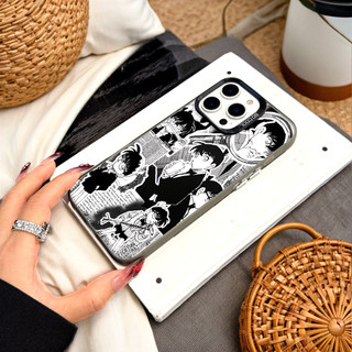 Ốp Lưng Iphone Phim hoạt hình thời trang Cho Iphone 7 xs xr 11 12 13 14 15 16 Pro Max Plus Detective Conan cartoon news