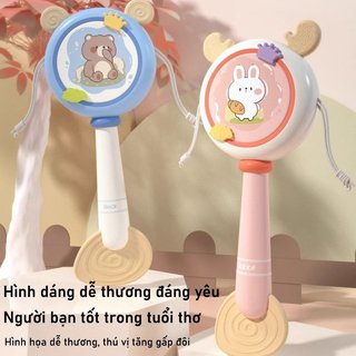 Lục lạc gặm nướu silicone mềm – Đồ chơi cho bé mọc răng, sơ sinh – Cầm nắm dễ, nghe nhìn thú vị – An toàn, êm ái