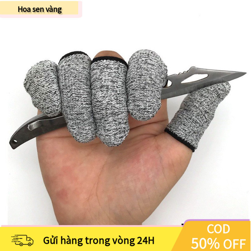 【COD】Bao ngón tay chống cắt 10/20 cái tái sử dụng, bảo vệ ngón tay, phù hợp cắt tỉa trong bếp và làm thủ công linh hoạt.