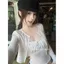 Bộ Cardigan và Ren Jacquard Spring Summer Trendy Slim-fit Ôm Body