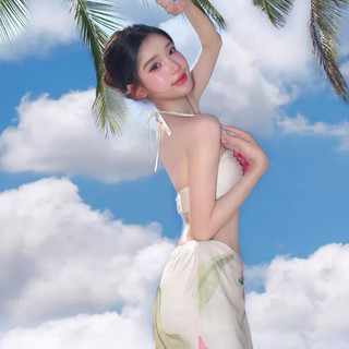 Bộ bikini không dây họa tiết hoa Design Sense, đồ bơi mùa hè gợi cảm, kỳ nghỉ biển, cô nàng nóng bỏng.