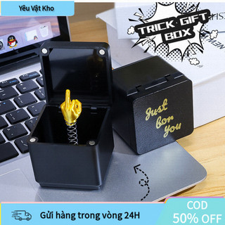 【COD】Hộp trang trí ngón giữa hài hước, chất liệu bền đẹp không phai màu, dùng làm quà tặng prank và decor góc làm việc.