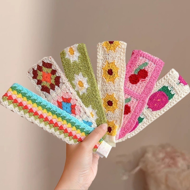 【Phụ Kiện Tóc】Băng Đô Miếng Dán Tóc Velcro Magic Dán Hoa Dễ Thương Thời Trang Hàn Quốc