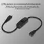 apill Dilwe Micro USB Cáp nối dài từ nữ sang nam có công tắc nguồn cho