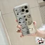 Ốp Điện Thoại Gương Bạc Puppy Cho OPPO A6 A5 A3 Pro Plus A2X A1X A80 A78 A77 A73 A57 A53 A53S A33 2022 2020 F31 Pro F29 5G 4G Vỏ Mềm Hình Mèo Ins Phong Cách Dễ Thương