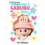 LABUBU LABUBU Xe Máy Điện Miếng Dán Hoạt Hình Dễ Thương Sáng Tạo Trang Trí Khối Trầy Xước Cơ Thể Chống Thấm Nước Miếng Dán 26.3.26